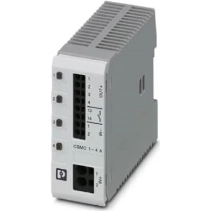 Phoenix Contact 2906031 Stromunterbrecher, Multikanal Schutzschalter für 4 Lasten, 24 V DC, DIN-Schienen Montage