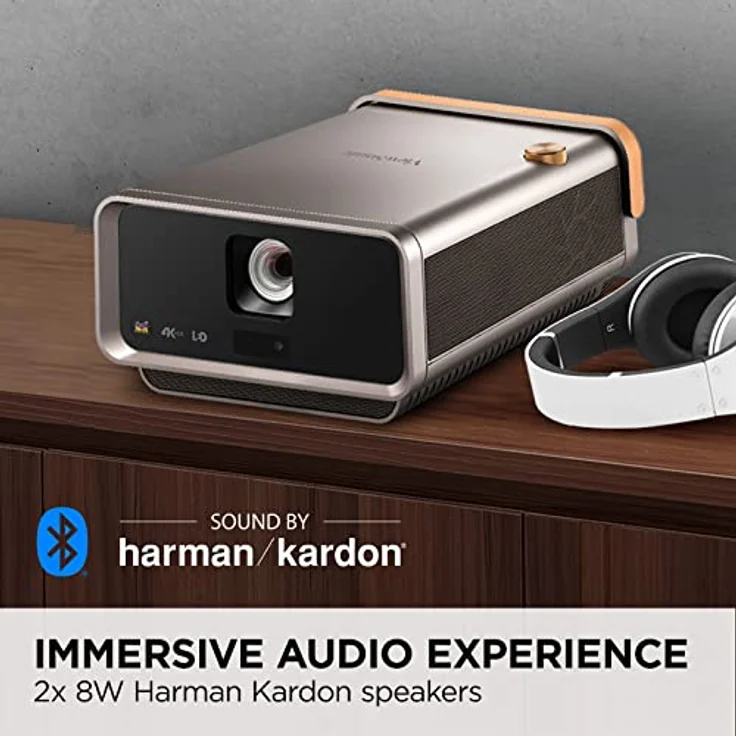 Viewsonic X11-4K UHD Heimkino LED Beamer (4K, 2.400 Lumen, Rec. 709, HDR, 2X HDMI, USB, USB-C, WLAN Konnektivität, Bluetooth, SD-Kartenleser, 2X 8 Watt Lautsprecher) anthrazit-metallic – Bild 4