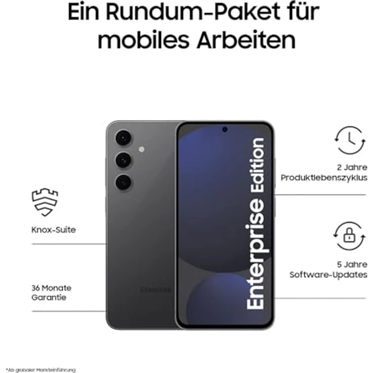 Samsung Galaxy S24 FE Enterprise Edition, AI Business Smartphone ohne Vertrag, 8 GB RAM, 128 GB Speicher, 50-MP-Kamera, Graphite – Bild 2