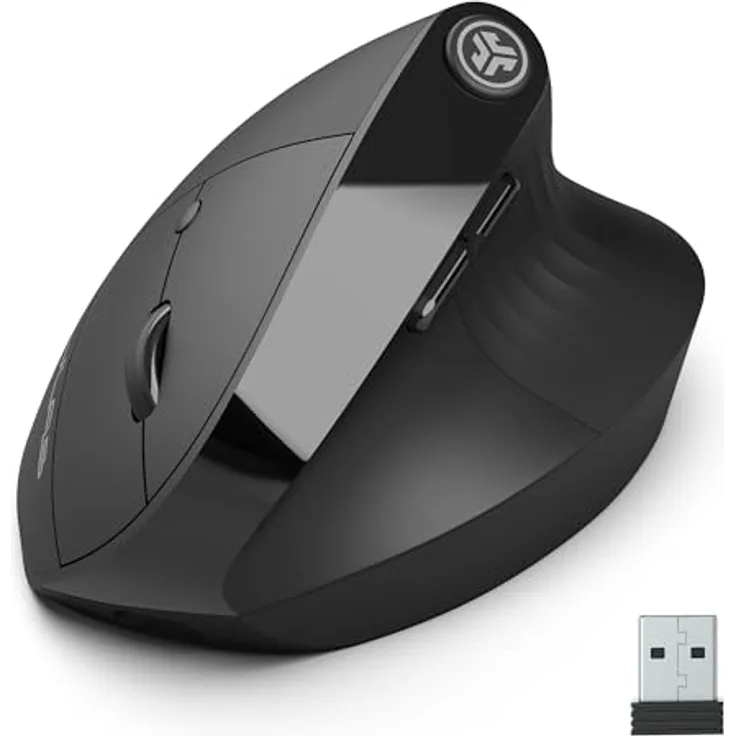 JLab Audio JLAB Mouse Jbuds ergonomic wireless black (Kabellos), Maus, Schwarz