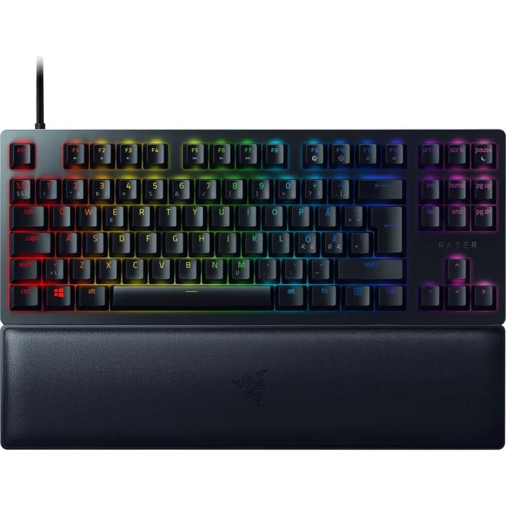 RAZER Huntsman V2 Tenkeyless, Gaming Tastatur mit Purple Switches, Schwarz