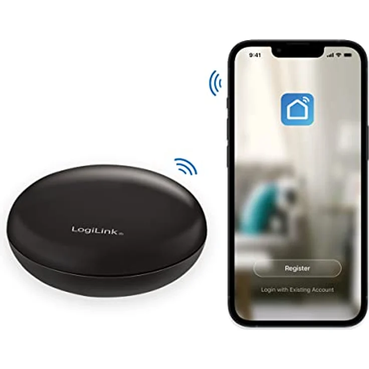 LogiLink - Fernbedienung - smart - kabellos - Wi-Fi - Schwarz (SH0107) – Bild 4