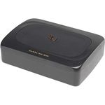 Infinity Basslink Mini, Powered 6x8 Untersitz-Subwoofer mit 100-W-Verstärker und Aluminium-Druckguss-Gehäuse, Titan