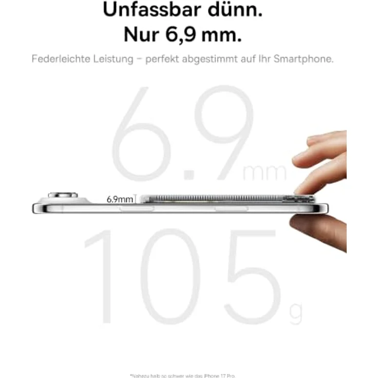 Baseus Picogo Air AM71, 0.69cm Ultra Slim 5000mAh MagSafe Powerbank mit USB-C, 22.5W Fast Charging, CCC zertifiziert, kompatibel mit iPhone 17/16/15/14/13/12 – Bild 2