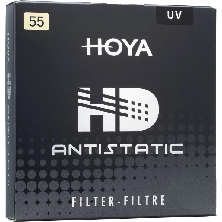 Hoya UV HD Antistatic 55mm, Kamera-Filter mit hochwertigem optischem Glas und antistatischer Beschichtung