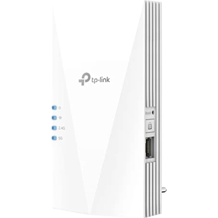 TP-Link RE700X WiFi 6 WLAN Verstärker Repeater AX3000(Dualband 2402MBit/s 5GHz + 574MBit/s 2,4GHz, MU-MIMO, Gigabit Port, maxiamle Abdeckung, kompatibel zu allen WLAN Routern) – Bild 1