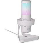 ENDORFY AXIS Streaming Onyx White, hochwertiges Mikrofon mit Kugelcharakteristik, RGB-Hintergrundbeleuchtung | EY1B007