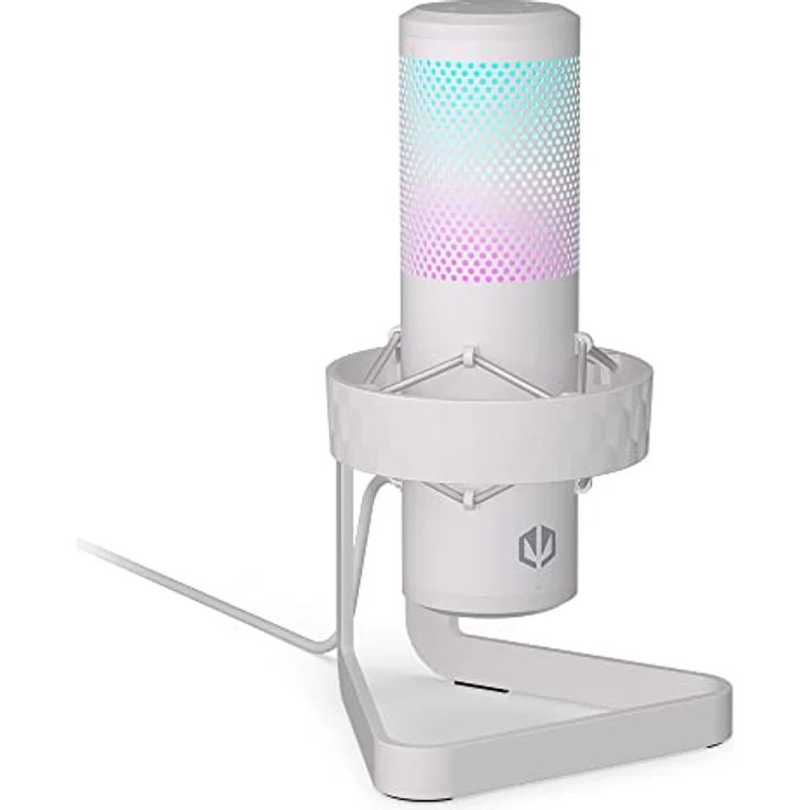 ENDORFY AXIS Streaming Onyx White, hochwertiges Mikrofon mit Kugelcharakteristik, RGB-Hintergrundbeleuchtung | EY1B007 – Bild 1