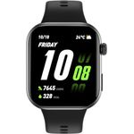 Honor Choice Watch 2i Black, Smartwatch mit AMOLED-Display, wasserdicht, Herzfrequenz- und Blutsauerstoff-Sensor, SOS-Alarmfunktion