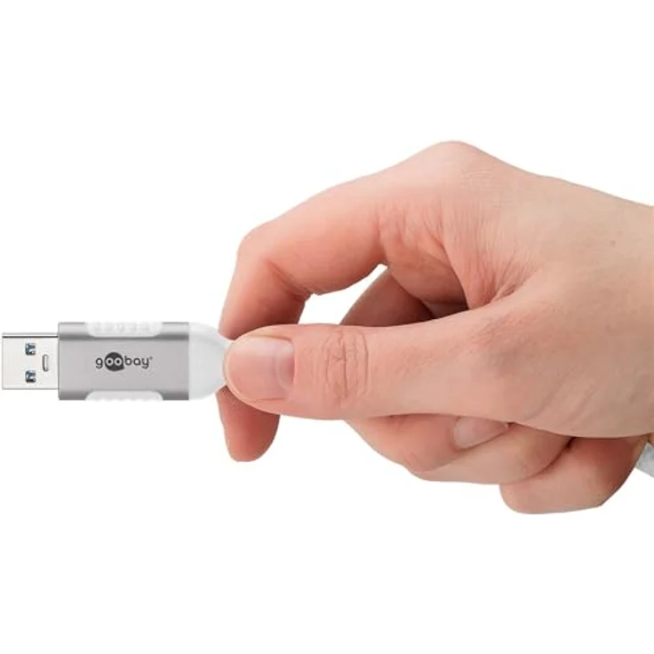 Goobay Ethernet-Kabel USB-A 3.0 auf RJ45 Slim, 5 m, bis zu 1 Gbit/s, weiß – Bild 7