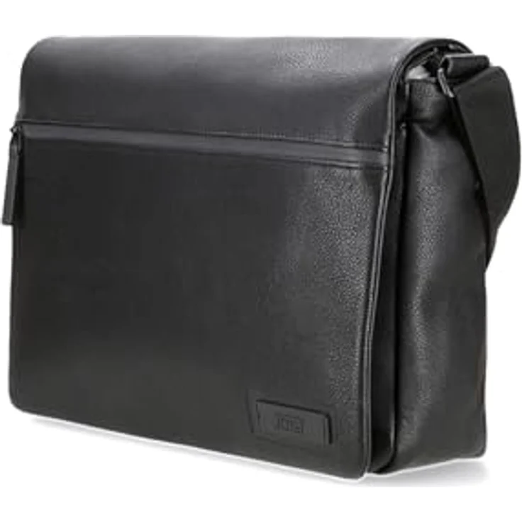 Jost Riga Messenger mit 40 cm Laptopfach, Kunstleder, schwarz – Bild 3