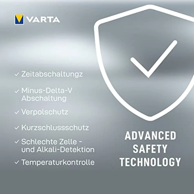 Varta LCD Ultra Fast Charger+ inkl. 4 Akkus 2100 mAh AA + 12V Ladegeräte -Universal- – Bild 6