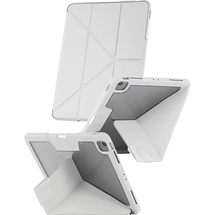 PanzerGlass CARE TPU Essential Case Light Grey, Tablet-Hülle für iPad Air 13" (2024-2025), flexibles und strapazierfähiges Material, präzise Aussparungen
