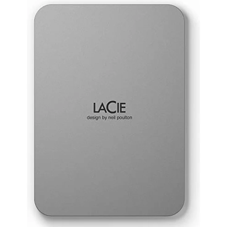 LaCie MOBILE DRIVE V2 Moon 4TB tragbare externe Festplatte, 2.5 Zoll, Mac & PC, silber, inkl. 2 Jahre Rescue Service, Modellnr.: STLP4000400 – Bild 1