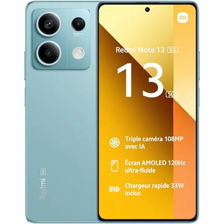 Xiaomi Redmi Note 13 5G, 8GB RAM, 256 GB Speicher, Ocean-teal – Bild 1
