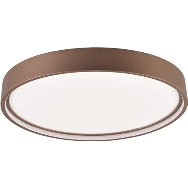 Trio Leuchten LED Deckenleuchte Doha 641310265, Metall Coffee matt, Acryl, inkl. 29 Watt LED
