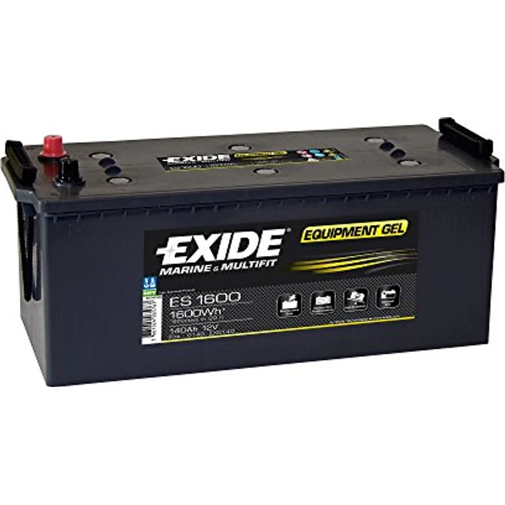Exide ES1600 Equipment Gel, 12V 140Ah G140 Versorgungsbatterie, wartungsfrei, auslaufsicher, für Wohnmobile und Boote – Bild 1