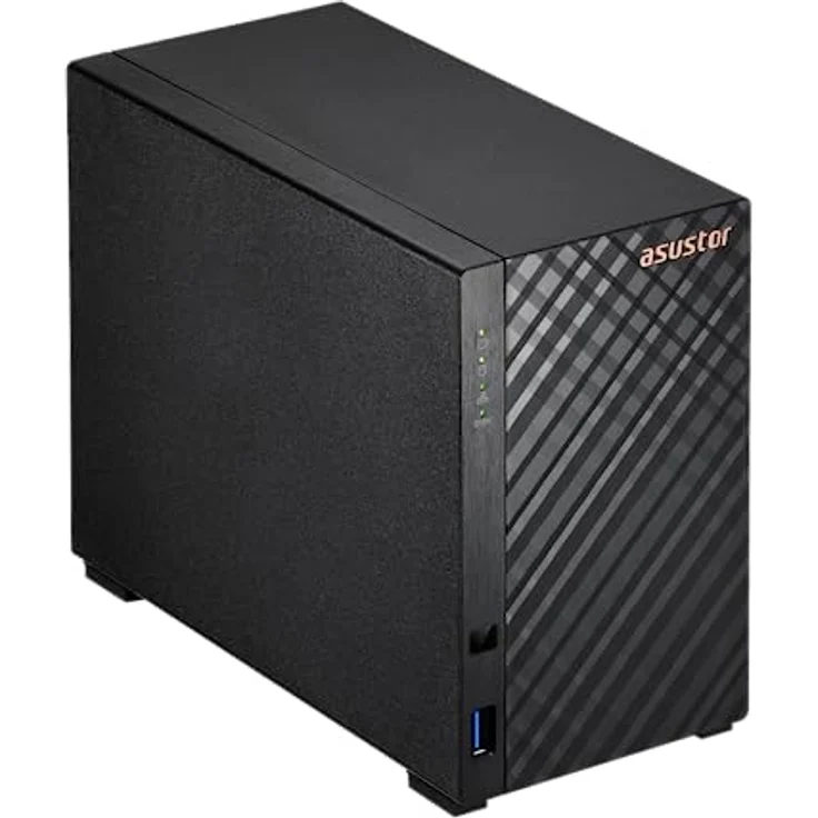 Asustor Drivestor 2 Gen 2 AS1202T, 2 Bay NAS mit 1,7 GHz Quad-Core-Prozessor, 2,5-Gigabit-Ethernet, 1 GB DDR4 RAM, 4K Transkodierung – Bild 3