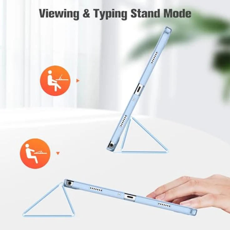 Fintie Hülle für Samsung Galaxy Tab A11+ Plus 11" 2025 / Tab A9+ Plus 11 Zoll 2023, Ultradünn Schutzhülle mit Translucent Rückseite im Farbverlauf, praktischer Trifold-Ständer, Magnetverschluss – Bild 3