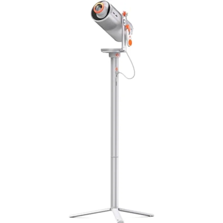 XGIMI MoGo 4+ PowerBase Stand, Tragbarer Full HD Beamer mit 450 lm, 360-Grad-Rotationsfähigkeit, Grau