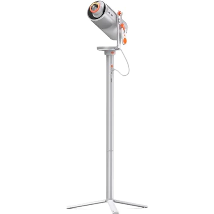 XGIMI MoGo 4+ PowerBase Stand, Tragbarer Full HD Beamer mit 450 lm, 360-Grad-Rotationsfähigkeit, Grau – Bild 1