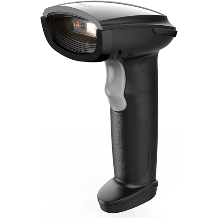 Inateck BCST-23, Bluetooth Barcode Scanner 1D 2D QR Code, kabellos mit 3 Monaten Akkulaufzeit, APP und SDK, dunkel – Bild 1