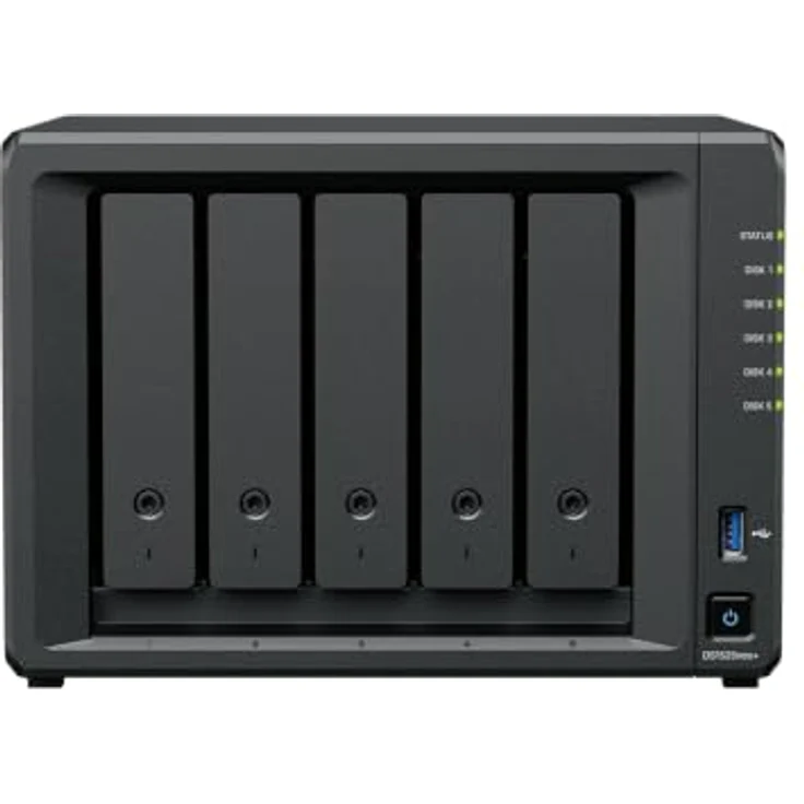 Synology DiskStation DS1525neo+ NAS 5-Bay, AMD Ryzen™ V1500B, 8GB DDR4 RAM, 2x 2.5G Ethernet, 2x M.2 SSD Steckplätze – Bild 1