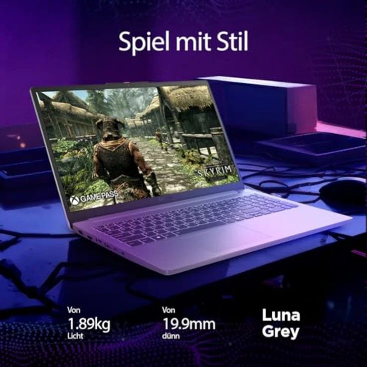Lenovo LOQ Gaming Essential Laptop | 15,6" Full HD 144Hz Display | Intel Core i7-12650HX | 16GB RAM | 1TB SSD | NVIDIA RTX 4050 | grau | AI Chip LA1 | 3 Monate Premium Care – Bild 4