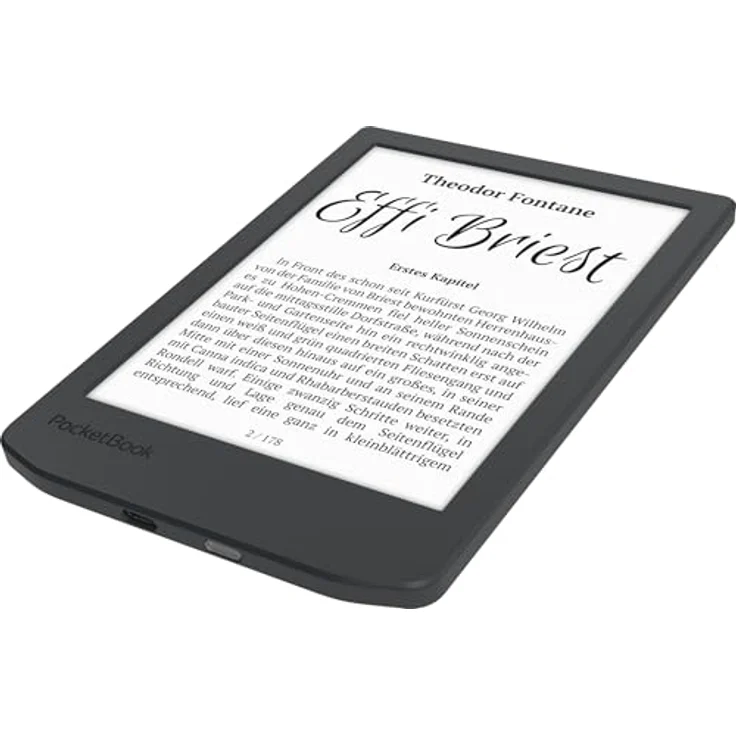 POCKETBOOK Verse Lite, 8 GB eReader mit 15,24 cm E Ink Carta Display und integrierter Beleuchtung, Midnight Grey – Bild 3