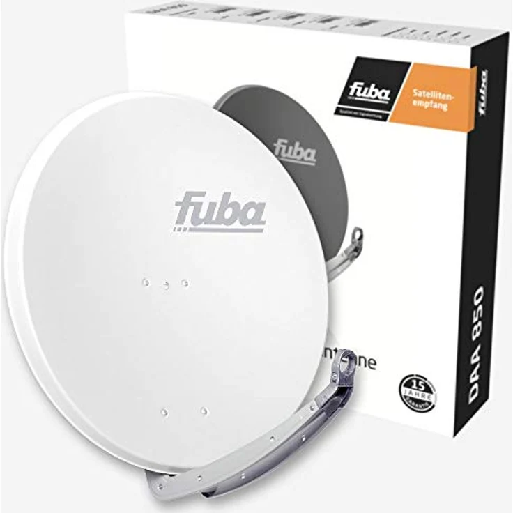 Fuba DAA 850 W, Satellitenantenne aus Aluminium in Weiß, HDTV 4K DELUXE mit Octo LNB für 8 Teilnehmer – Bild 5