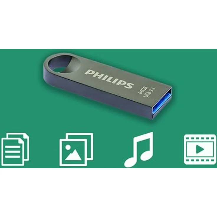 Philips USB Flash Drive Moon Edition 16 GB, USB3.1, Aluminium – Bild 6