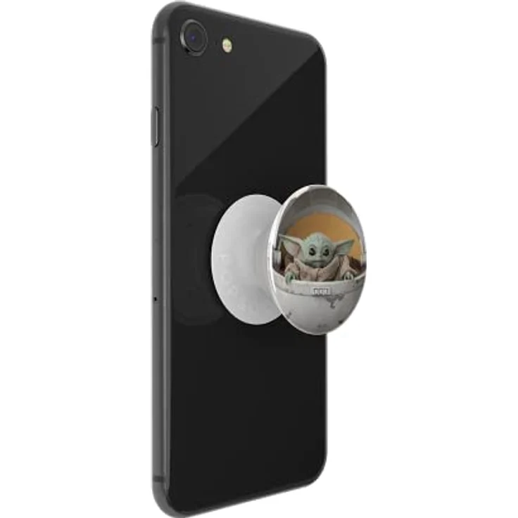 PopSockets PopGrip - Ausziehbarer Sockel und Griff für Smartphones und Tablets mit einem Austauschbarem Top - The Child Pod (Baby Yoda) – Bild 6