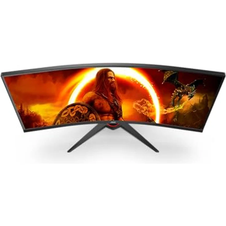 AOC Gaming CU34G2XE - 34 Zoll WQHD Curved Monitor, 144 Hz, FreeSync Prem., HDR10 schwarz-rot, VA Panel, 1 ms MPRT, HDMI, DisplayPort – Bild 5