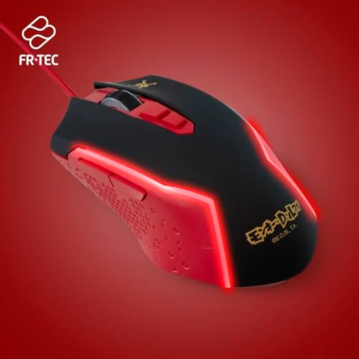 FRTEC One Piece Luffy Gaming-Maus mit Kabel, ergonomisches Design, RGB-Beleuchtung, einstellbare DPI bis 8000, kompatibel mit PC, Mac, PS5, Xbox Series X/S – Bild 2