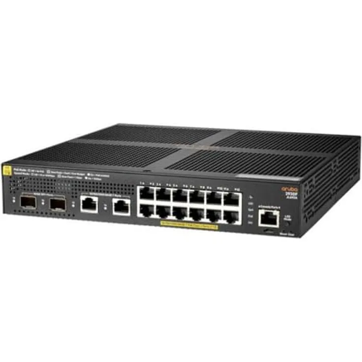 Aruba 2930F Switch 12G PoE+ 2G/2SFP+ Europe - English localization, Netzwerk Switch