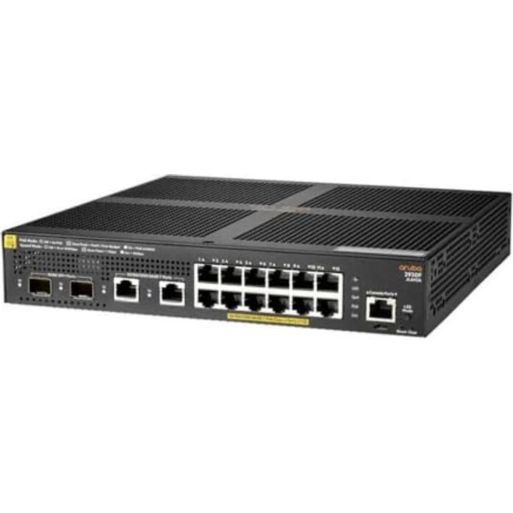 Aruba 2930F Switch 12G PoE+ 2G/2SFP+ Europe - English localization, Netzwerk Switch – Bild 1