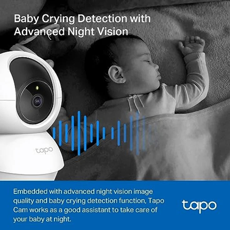 TP-Link Tapo C200C, Schwenk-/Neigekamera mit 1080p HD-Video, Nachtsicht, Bewegungserkennung, 2-Wege-Audio und 512 GB Speicher – Bild 5