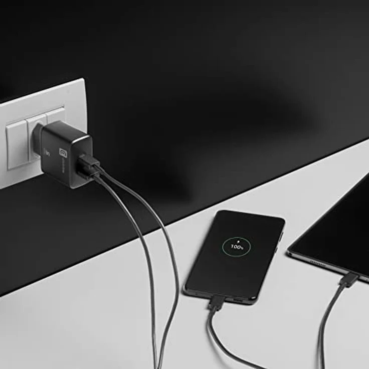 Cellularline | Netzwerk-Ladegerät | USB- und USB-C-Ladegerät mit 2 Anschlüssen und 25-W-Super-Fast-Charging-Technologie – Bild 2
