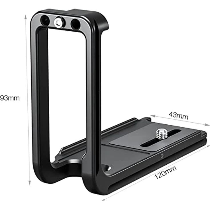 LEOFOTO L-Halterung LPF-GFX-100S für Fujifilm GFX100S, aus 6061-T6 Aluminium, Arca-Swiss-kompatibel, vertikale und horizontale Montagemöglichkeiten – Bild 3