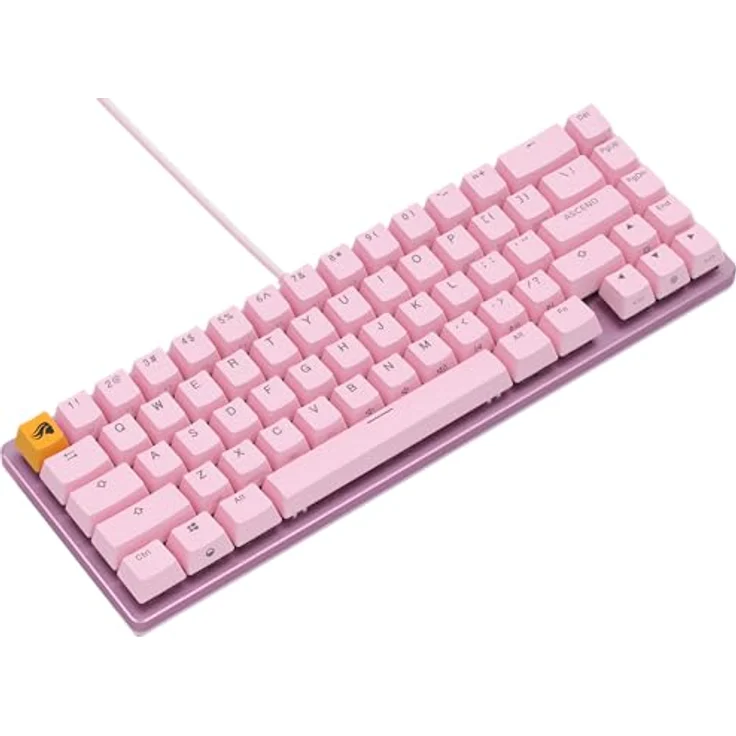 Glorious Gaming GMMK 2 Compact (65%) - Mechanisches Gaming-Keyboard, Aluminiumrahmen, Doubleshot-Kappen, Fox Schalter, RGB, Amerikanisch QWERTY Layout - Rosa – Bild 4