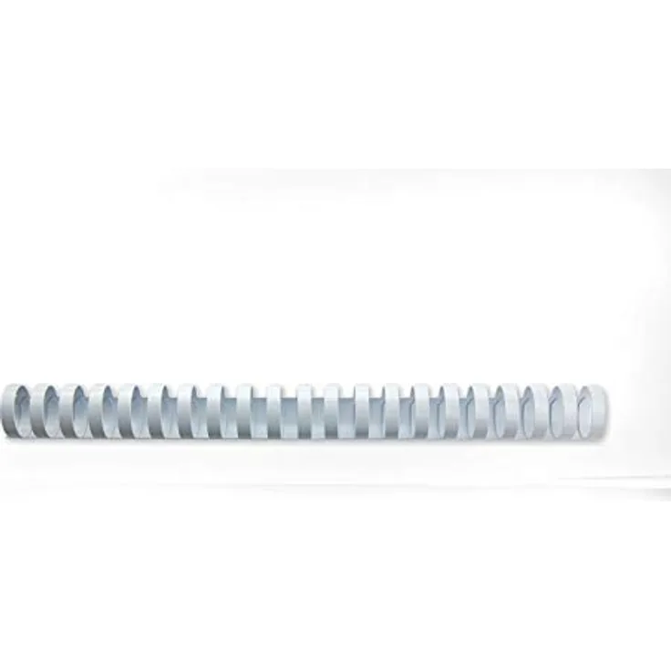 GBC CombBind 529072 Plastikbinderücken 19mm, weiß, 100 Stück - Binderücken mit 21 Ringen, für A4-Dokumente