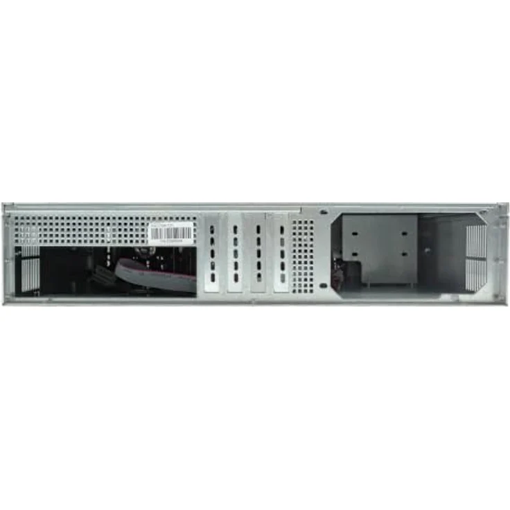UNYKAch 2U 19″ UK 2129 Rack-Gehäuse, Schwarz-Silber, micro ATX, 4x 3,5" Festplattenslots, 3x 80mm Lüfter – Bild 3