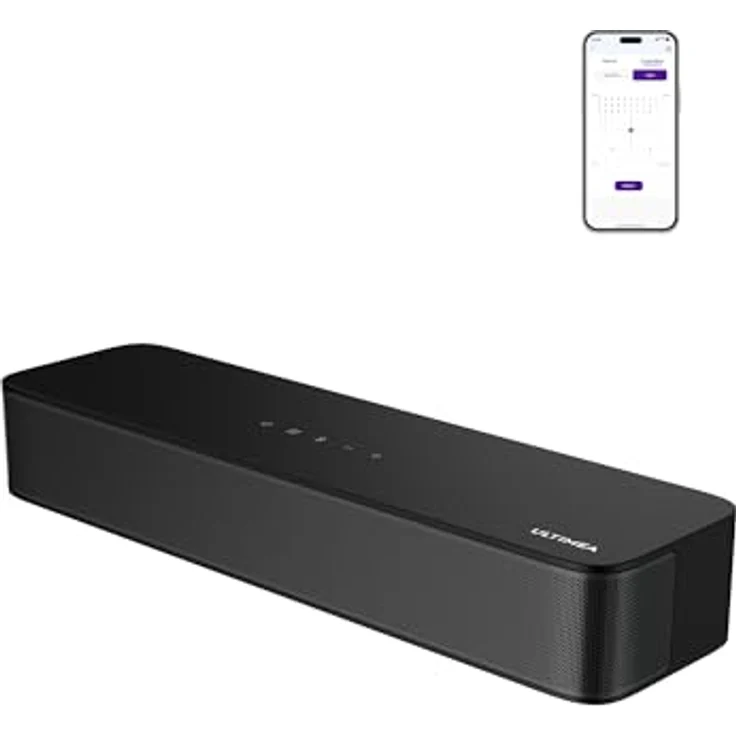 ULTIMEA Poseidon M20 Pro, 2.1 Soundbar mit integriertem Subwoofer, 132W, Bluetooth 5.4, APP-Steuerung, 121 EQ-Matrizen, verstellbarer Bass, optischer Eingang und AUX – Bild 1