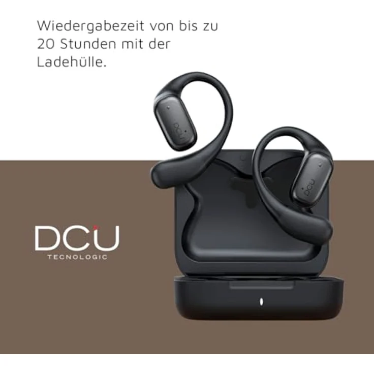 DCU Tecnologic 34153535, Kabellose Kopfhörer mit Touch-Steuerung, Bluetooth 5.3, 20 Stunden Akkulaufzeit, schwarz – Bild 7