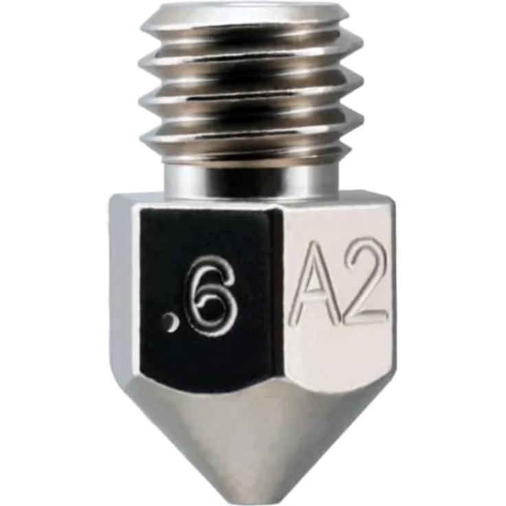 Micro-Swiss MK8 Düse, Plated A2 gehärteter Stahl, für abrasive Filamente, kompatibel mit Alfred- und Ender-Serien – Bild 1