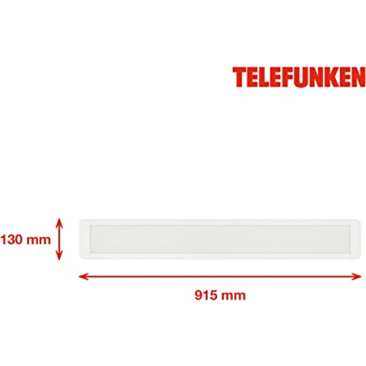 TELEFUNKEN - Led Unterbauleuchte 91,5 Cm, Küche, Led Leiste Küchenschrank, Werkstattlampe, Neutralweißes Licht, 37 W, 4400 Lm, Weiß – Bild 5