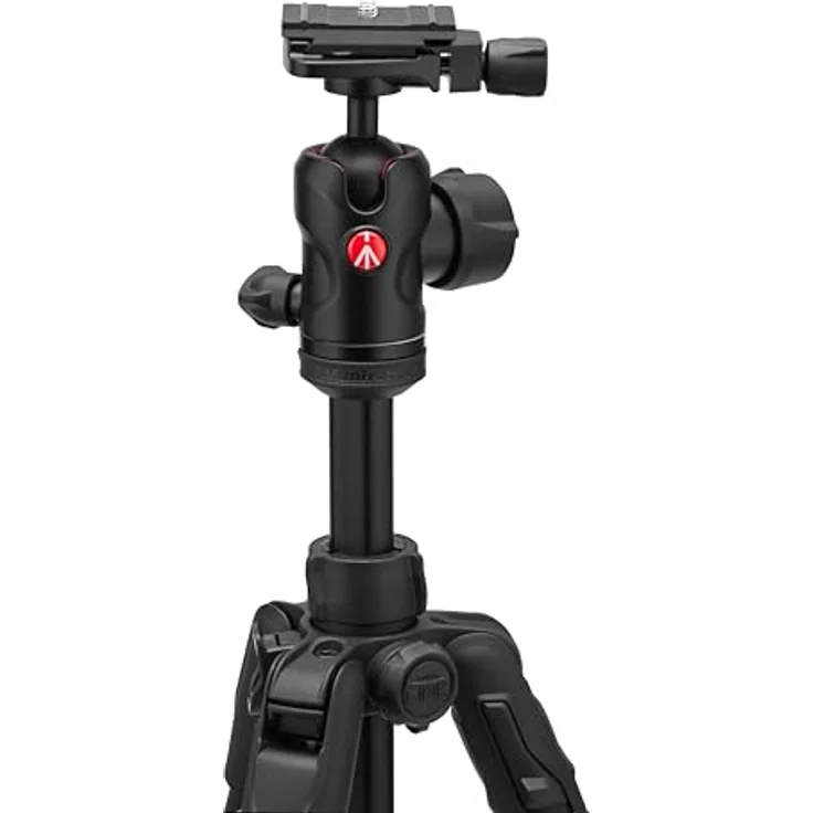 Manfrotto Befree Advanced AS, Kamerastativ, Drehverschluss, kompatibel mit Arca-Swiss, tragbares, kompaktes Reisestativ-Set, Kugelkopf, Aluminium-Stativ für DSLR, spiegellose Kameras, Kamerazubehör – Bild 5