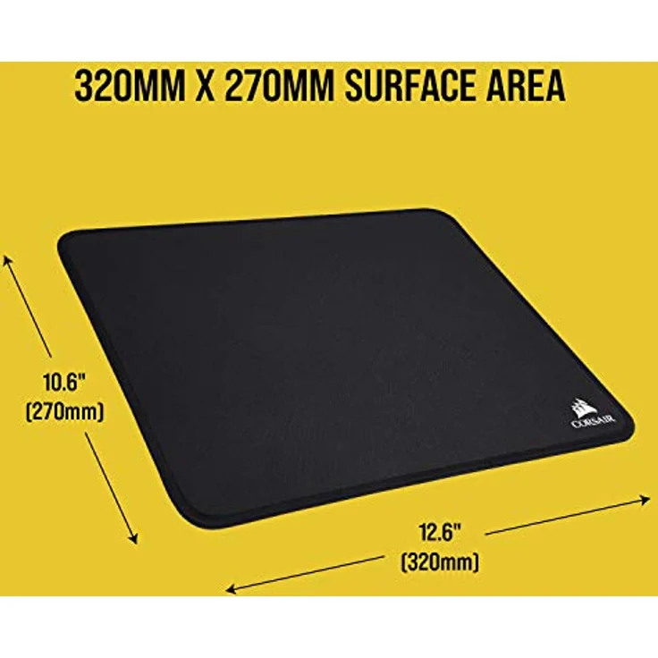 Corsair MM350 Champion Series, Medium Premium Gaming Mauspad (Anti-Fray Cloth, Performance) schwarz – Bild 3