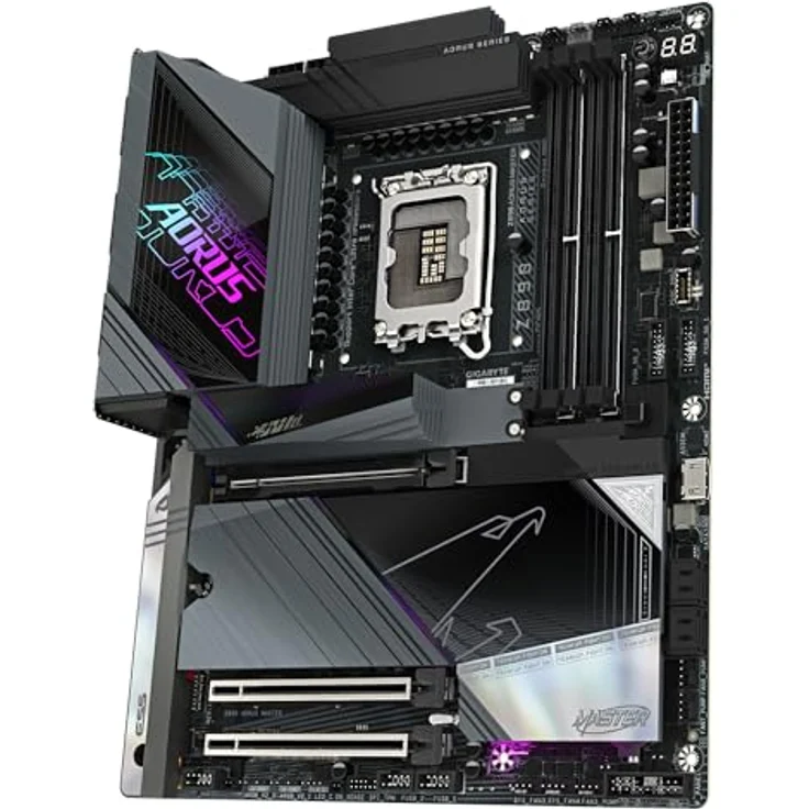 Gigabyte Z890 AORUS Master Motherboard - Intel Core Ultra (Serie 2) CPU Unterstützung, 18+1+2 Phasen VRM, bis zu 9500MHz DDR5 (OC), Wi-Fi 7, 10GbE LAN, Thunderbolt 4 – Bild 4