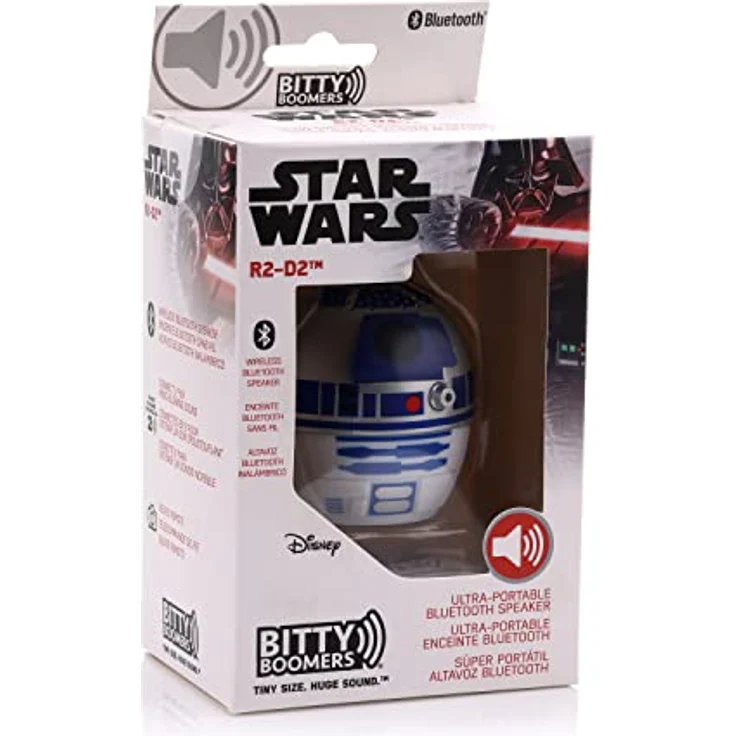 Bitty Boomers Star Wars: R2-D2, Mini-Bluetooth-Lautsprecher mit 4 Stunden Akkulaufzeit und Selfie-Fernbedienung, 5 cm – Bild 4
